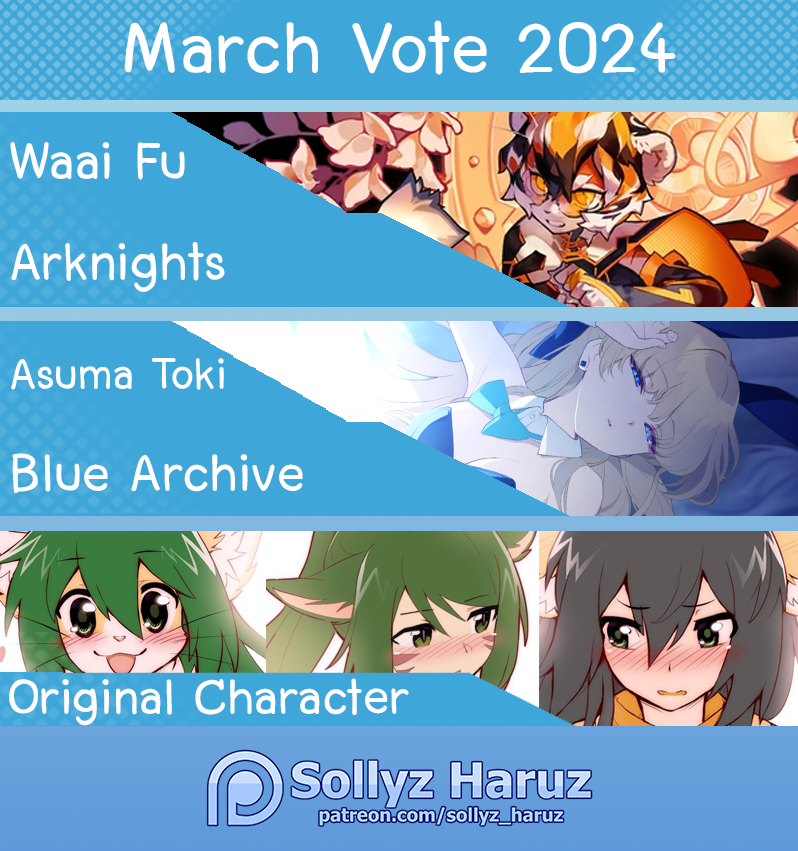"[promote] March Vote 2024" by sollyz_haruz from Patreon Kemono