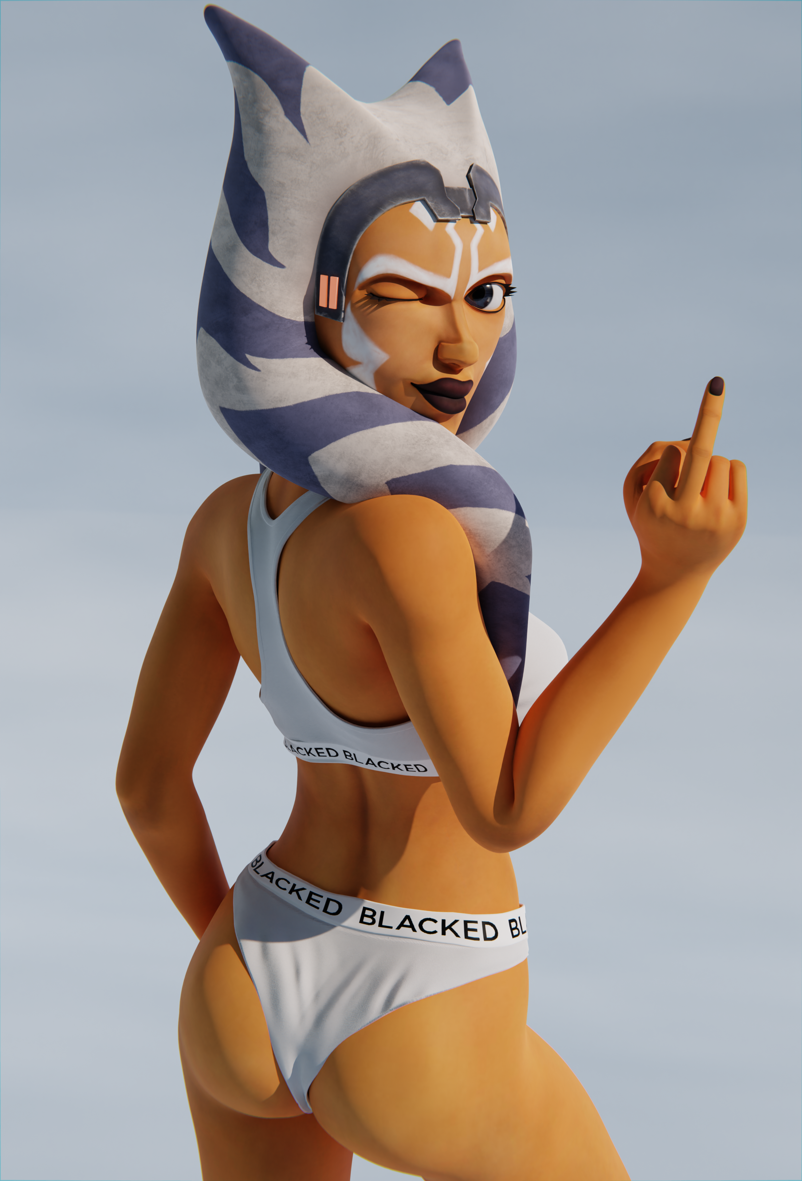 Ahsoka Blacked Underwear - 3 by GladionAnimated from Patreon